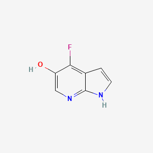 molecular formula C7H5FN2O B1321970 4-Fluoro-1H-pyrrolo[2,3-B]pyridin-5-OL CAS No. 651744-21-7