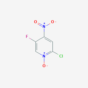 2-Chloro-5-fluoro-4-nitropyridine 1-oxide