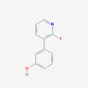 molecular formula C11H8FNO B13219848 3-(2-Fluoropyridin-3-yl)phenol 