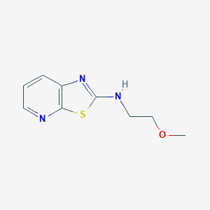 molecular formula C9H11N3OS B13220162 N-(2-Methoxyethyl)-[1,3]thiazolo[5,4-b]pyridin-2-amine CAS No. 2059932-60-2