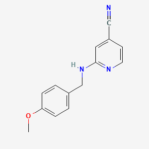 2-((4-Methoxybenzyl)amino)isonicotinonitrile