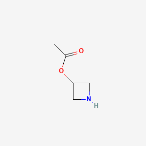 molecular formula C5H9NO2 B1322023 Azetidin-3-yl acetate CAS No. 74121-99-6