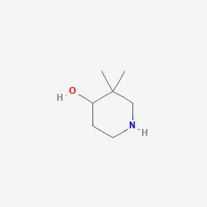 molecular formula C7H15NO B1322031 3,3-Dimethylpiperidin-4-ol CAS No. 373603-88-4