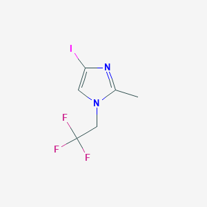 molecular formula C6H6F3IN2 B1322039 4-Iodo-2-methyl-1-(2,2,2-trifluoroethyl)-1H-imidazole CAS No. 824431-97-2
