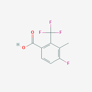 molecular formula C9H6F4O2 B1322053 4-Fluoro-3-methyl-2-(trifluoromethyl)benzoic acid CAS No. 1706436-25-0