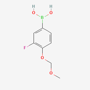 molecular formula C8H10BFO4 B1322067 (3-Fluoro-4-(methoxymethoxy)phenyl)boronic acid CAS No. 1315341-79-7