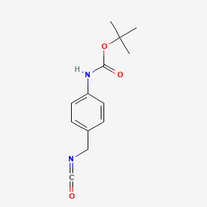 molecular formula C13H16N2O3 B1322069 (4-Isocyanatomethyl-phenyl)-carbamic acid tert-butyl ester 