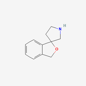 molecular formula C11H13NO B1322070 3H-Spiro[2-benzofuran-1,3'-pyrrolidine] CAS No. 57174-48-8