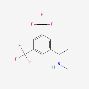 molecular formula C11H11F6N B1322077 1-(3,5-Bis(trifluoromethyl)phenyl)-N-methylethanamine CAS No. 290297-43-7
