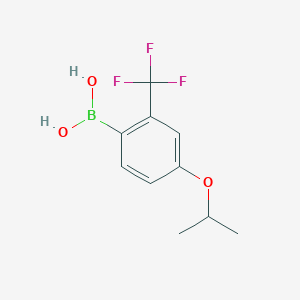 molecular formula C10H12BF3O3 B1322086 4-Isopropoxy-2-(trifluoromethyl)phenylboronic acid CAS No. 313545-40-3