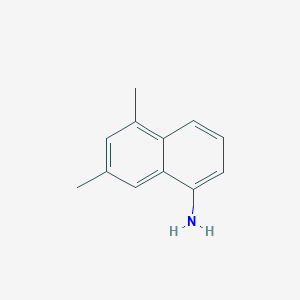 molecular formula C12H13N B132209 5,7-Dimethylnaphthalen-1-amine CAS No. 147034-11-5