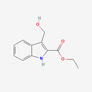 molecular formula C12H13NO3 B1322090 ethyl 3-(hydroxymethyl)-1H-indole-2-carboxylate CAS No. 666752-02-9