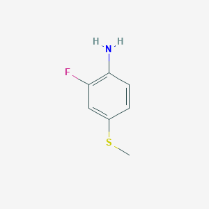 molecular formula C7H8FNS B1322091 2-氟-4-(甲硫基)苯胺 CAS No. 76180-33-1