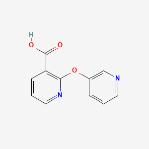 molecular formula C11H8N2O3 B1322108 2-(吡啶-3-氧基)吡啶-3-甲酸 CAS No. 214758-27-7