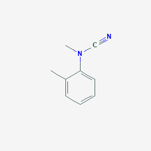 molecular formula C9H10N2 B132211 Methyl-(2-methylphenyl)cyanamide CAS No. 153790-15-9