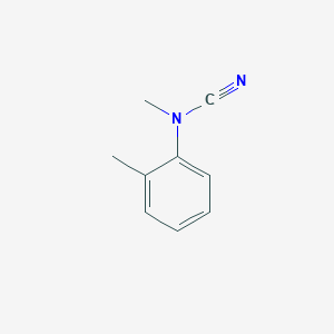 molecular formula C9H10N2 B132211 N-methyl-N-(o-tolyl)cyanamide CAS No. 153790-15-9