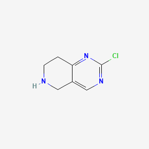 molecular formula C7H8ClN3 B1322115 2-氯-5,6,7,8-四氢吡啶并[4,3-d]嘧啶 CAS No. 944901-59-1