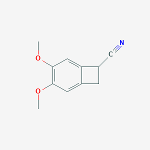 molecular formula C11H11NO2 B132212 4,5-Dimethoxy-1-cyanobenzocyclobutane CAS No. 35202-54-1