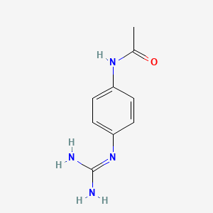 molecular formula C9H12N4O B13221214 N-(4-carbamimidamidophenyl)acetamide 