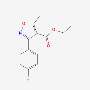 B1322124 Ethyl 3-(4-fluorophenyl)-5-methylisoxazole-4-carboxylate CAS No. 954230-39-8