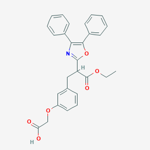 {3-[2-(4,5-Diphenyl-1,3-oxazol-2-yl)-3-ethoxy-3-oxopropyl]phenoxy}acetic acid