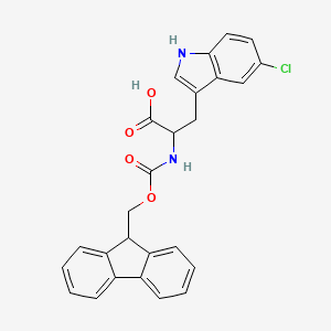 molecular formula C26H21ClN2O4 B1322136 Fmoc-5-chloro-DL-tryptophan CAS No. 1219398-51-2