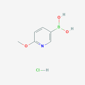molecular formula C6H9BClNO3 B1322140 (6-Methoxypyridin-3-yl)boronic acid hydrochloride CAS No. 370864-57-6