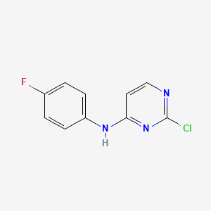 molecular formula C10H7ClFN3 B1322143 2-Chloro-N-(4-fluorophenyl)pyrimidin-4-amine CAS No. 260046-12-6