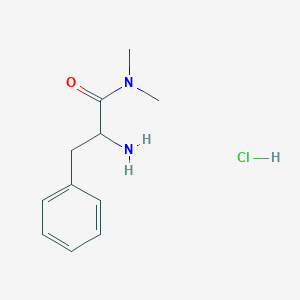 molecular formula C11H17ClN2O B1322146 2-Amino-N,N-dimethyl-3-phenylpropanamide hydrochloride CAS No. 1175090-79-5