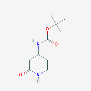 molecular formula C10H18N2O3 B1322147 tert-butyl N-(2-oxopiperidin-4-yl)carbamate CAS No. 1263281-78-2