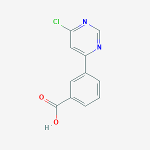 molecular formula C11H7ClN2O2 B1322157 3-(6-Chloropyrimidin-4-yl)benzoic acid CAS No. 579476-50-9