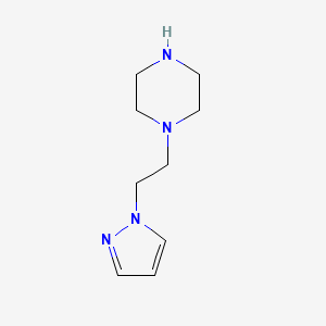 molecular formula C9H16N4 B1322166 1-[2-(1H-Pyrazol-1-YL)ethyl]piperazine CAS No. 381721-56-8