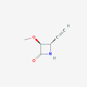 molecular formula C6H7NO2 B132217 (3S,4S)-4-Ethynyl-3-methoxyazetidin-2-one CAS No. 158612-61-4