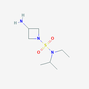 molecular formula C8H19N3O2S B13221749 3-Amino-N-ethyl-N-(propan-2-yl)azetidine-1-sulfonamide 