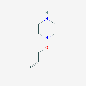 molecular formula C7H14N2O B13221792 1-(Prop-2-en-1-yloxy)piperazine 
