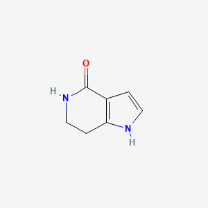 molecular formula C7H8N2O B1322181 1H,4H,5H,6H,7H-pyrrolo[3,2-c]pyridin-4-one CAS No. 736990-65-1