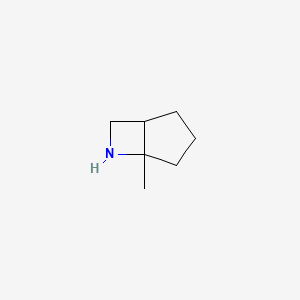 molecular formula C7H13N B13221816 5-Methyl-6-azabicyclo[3.2.0]heptane 