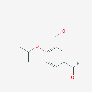 molecular formula C12H16O3 B1322182 4-Isopropoxy-3-(methoxymethyl)benzaldehyde CAS No. 947012-59-1