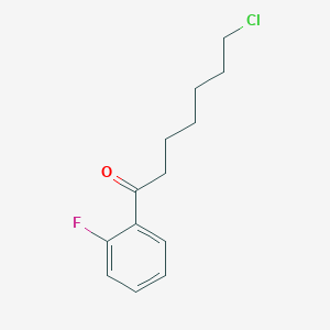 molecular formula C13H16ClFO B1322193 7-Chloro-1-(2-fluorophenyl)-1-oxoheptane CAS No. 487058-11-7