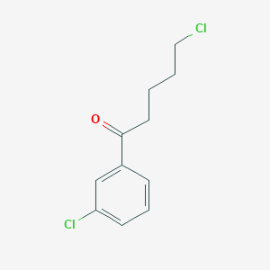 molecular formula C11H12Cl2O B1322195 5-Chloro-1-(3-chlorophenyl)-1-oxopentane CAS No. 487058-78-6