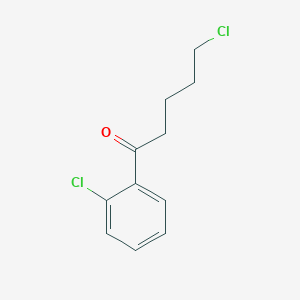 molecular formula C11H12Cl2O B1322196 5-Chloro-1-(2-chlorophenyl)-1-oxopentane CAS No. 487058-79-7