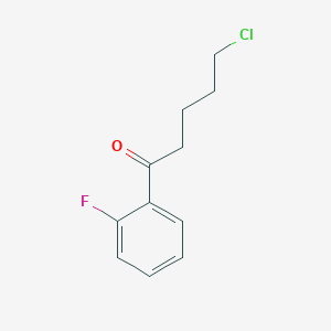 molecular formula C11H12ClFO B1322198 5-Chloro-1-(2-fluorophenyl)-1-oxopentane CAS No. 487058-75-3