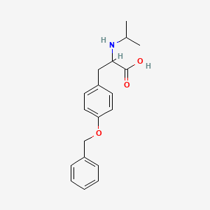3-(4-Phenylmethoxyphenyl)-2-(propan-2-ylamino)propanoic acid