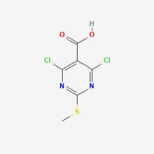 molecular formula C6H4Cl2N2O2S B1322210 4,6-Dichloro-2-(methylthio)pyrimidine-5-carboxylic acid CAS No. 313339-35-4