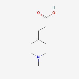 B1322217 3-(1-Methylpiperidin-4-YL)propanoic acid CAS No. 198959-40-9