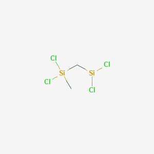 molecular formula C2H5Cl4Si2 B132224 1,1,3,3-Tetrachloro-1,3-disilabutane CAS No. 148859-49-8