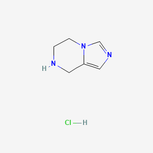 molecular formula C6H10ClN3 B1322257 5,6,7,8-Tetrahydroimidazo[1,5-A]Pyrazine Hydrochloride CAS No. 601515-49-5