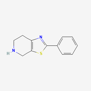molecular formula C12H12N2S B1322261 2-Phenyl-4,5,6,7-tetrahydrothiazolo[5,4-c]pyridine CAS No. 374824-28-9