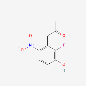 molecular formula C9H8FNO4 B1322265 1-(2-Fluoro-3-hydroxy-6-nitrophenyl)propan-2-one CAS No. 649736-31-2