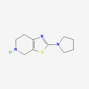 molecular formula C10H15N3S B13222690 2-(Pyrrolidin-1-yl)-4,5,6,7-tetrahydrothiazolo[5,4-c]pyridine 